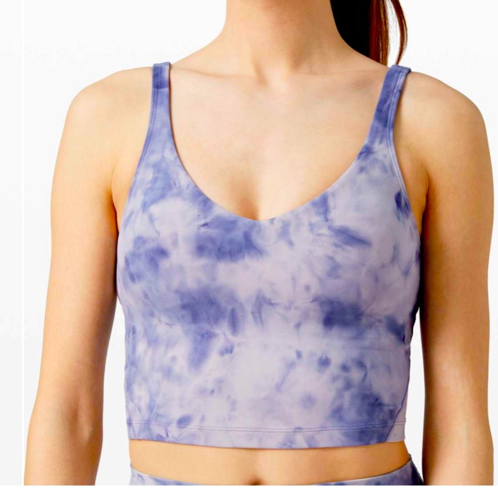 Lululemon Align Tank Cropped - Diamond Dye Iris Purple - Sz 8